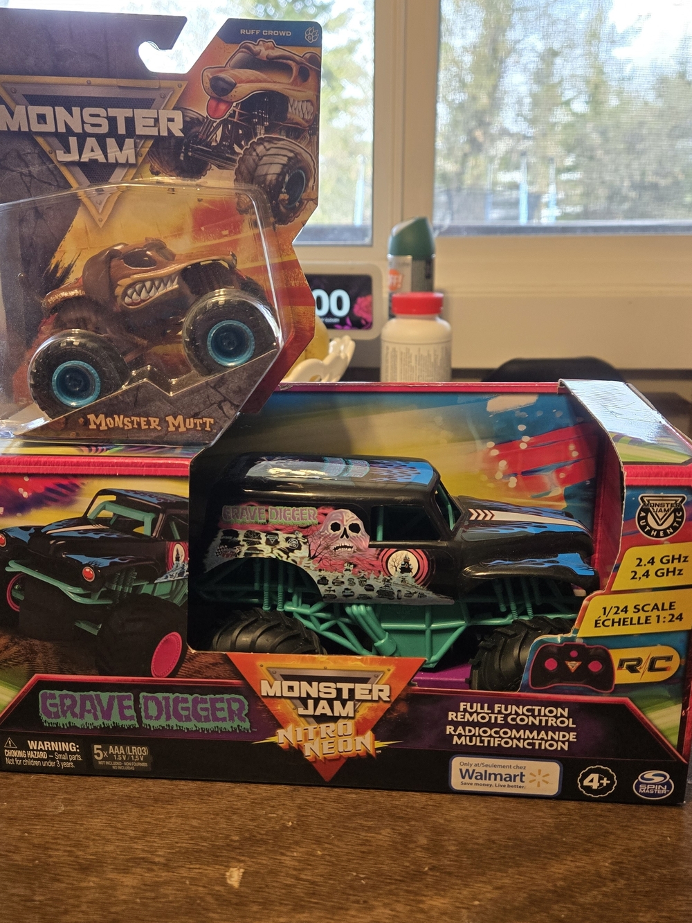 New Grave Digger Nitro Neon RC Truck - Black & Teal Discontinued